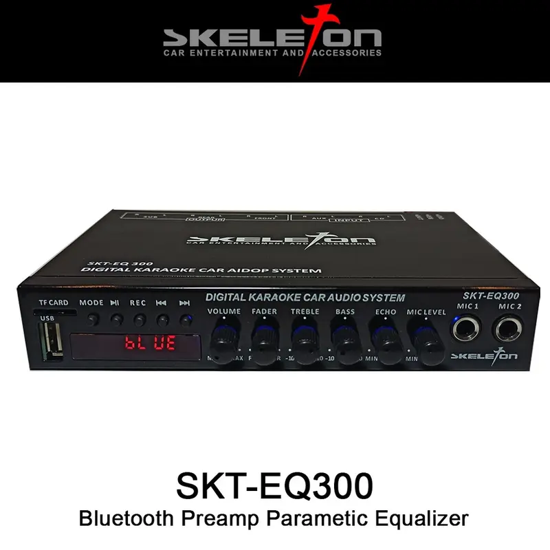 Skeleton Preamp Car Parametric Equalizer Karaoke Bluetooth - SKT-EQ300 0