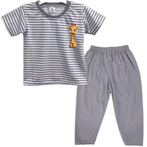 YEYA - SETELAN CP SALUR ANAK DTF/PRINT L0G0 JERAPAH/ANIMAL KAOS KATUN