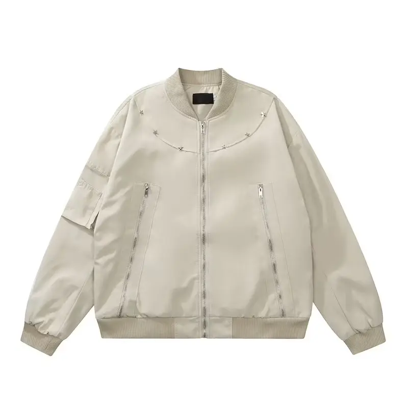 Áo Bomber Ngôi Sao Vòng Cổ  Áo Khoác Nỉ Dáng Rộng Nam Nữ