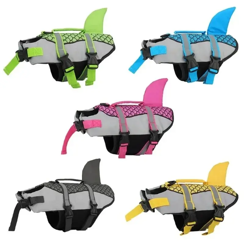 Summer Dog Life Vest Jacket Reflective Pet Clothes Puppy Swimwear Dog Life Jacket Safety Swimming Suit Dog Supplies