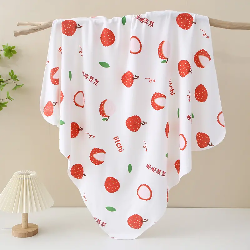 Newborn baby wrap sheet newborn baby maternity ward cotton swaddling cloth wrap spring and summer thin section of the wrapping towel