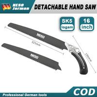 Gambar Neso Alat Jerman Detachable Hand Saw 16inch Gergaji Tangan dapat dilepas Portabel (COD) 16 INCH Kayu Multifungsi Super Tajam Hand Kayu/Plastik/Laminasi SK5 - Mata gergaji dari Alat Jerman Premium Store Kota Administrasi Jakarta Barat 1 Tokopedia