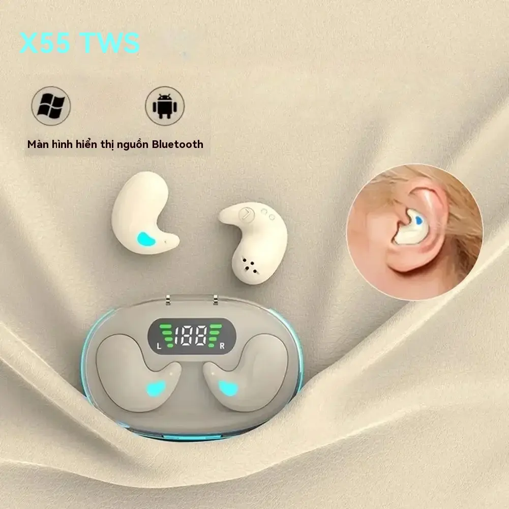 Tai nghe không dây X55 Mini Bluetooth với âm thanh nổi và Mic HD | BigBuy360 - bigbuy360.vn Tai nghe không dây X55 Mini Bluetooth với âm thanh nổi và Mic HD | BigBuy360 - bigbuy360.vn