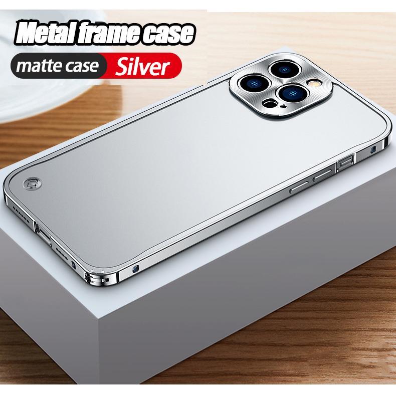 Ốp Điện Thoại, Khung Kim Loại Sang Trọng, Ốp Cứng PC, Tương Thích Với iPhone 15 Pro Max, 11, 12, 13, 14, 15 Pro Max Và iPhone 14 plus, Mặt Sau Chống Vân Tay, Ốp Điện Thoại Case