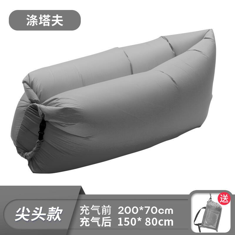 Pillow style outdoor portable lazy air sofa, foldable inflatable bed, sleeping bag 5