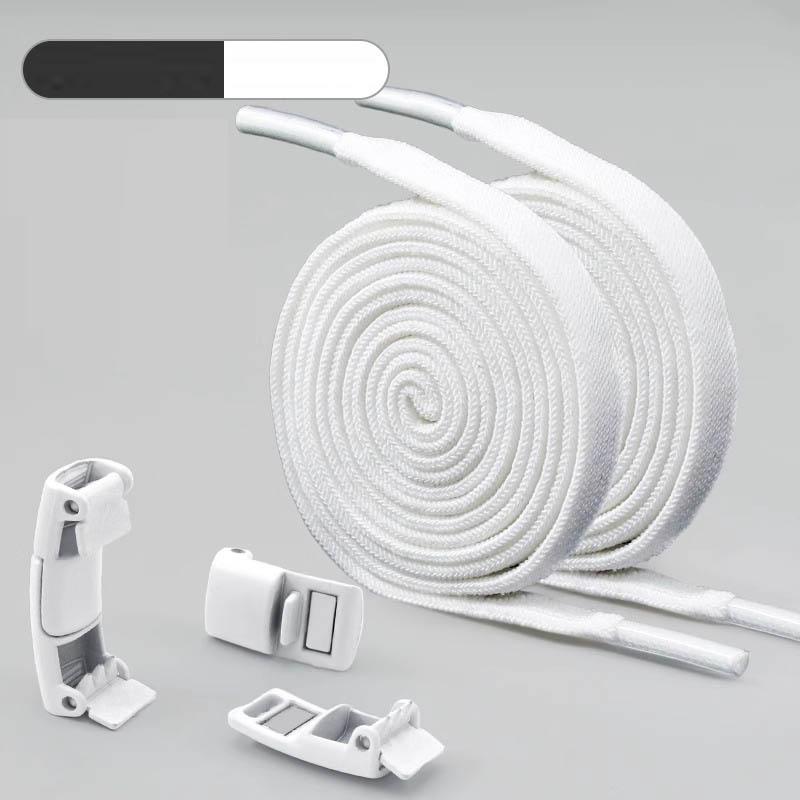 Product Introduction of Lace-Free Lazy Shoelace Buckle Men's and Women's Elastic Stretch Shoelace White Tie-Free Flat Fixed Gadget 5
