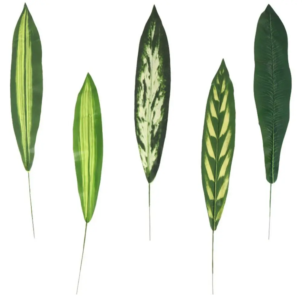 Decorative Leaves Large Palm Artificial Plants Leaves Fern Plant Tropical Plants Tropical Palm Leaves Real Touch Plastic Artificial Brazilian Leaves Bedroom Living Room