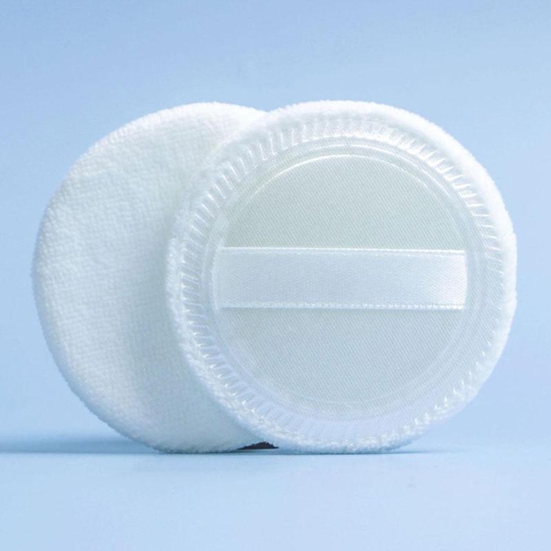 Mút Đánh Phấn Tròn, Dễ Thương, Làm Bằng Cotton Nguyên Chất, Mềm Mại Và Thân Thiện Với Làn Da, Thích Hợp Cho Bé Gái, Dùng Để Trang Điểm Và Thiết Lập, M4Q3 5