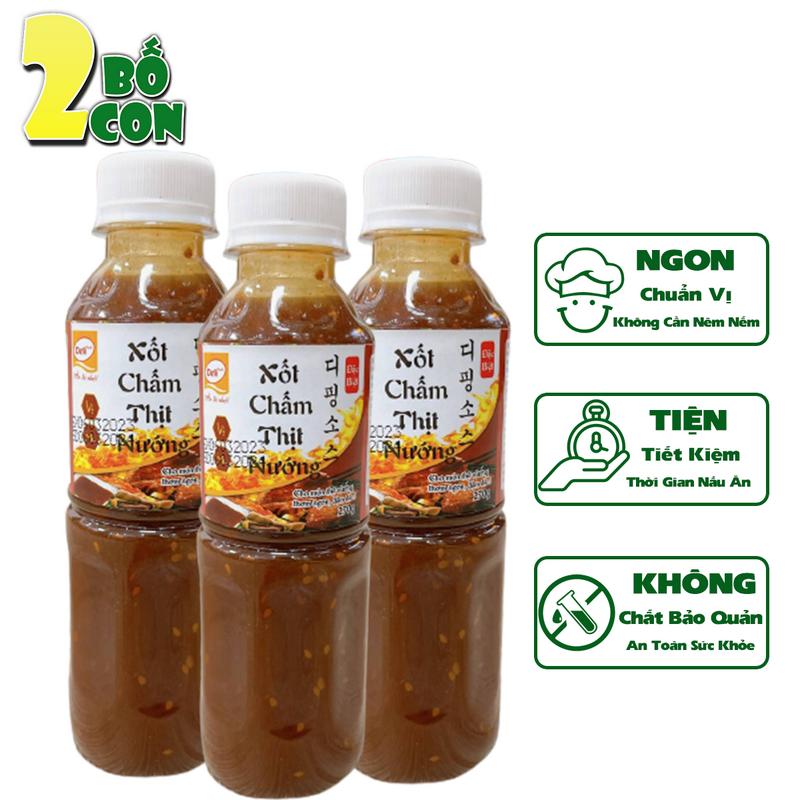 Product Introduction of Combo 3 Chai Xốt Chấm Thịt Nướng DELI 270g Nước Sốt Gia Vị 3