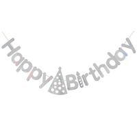 Gambar A 1 Set Banner Happy Birthday Motif Topi Flag Bendara Ulang Tahun Bunting HBD Dekorasi Backdrop - Gold dari DEPARCEL RIBBON Kota Malang 3 Tokopedia