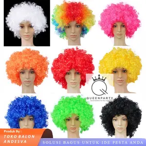 Wig kribo / Rambut Palsu Kribo Allsize / Wig Badut / wig costplay / Rambut Badud / Rambut Kribo Palsu wig