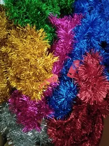 Slinger Rumbai Warna Warni - Panjang 2 Meter, Diameter 6 cm - Ready Stock