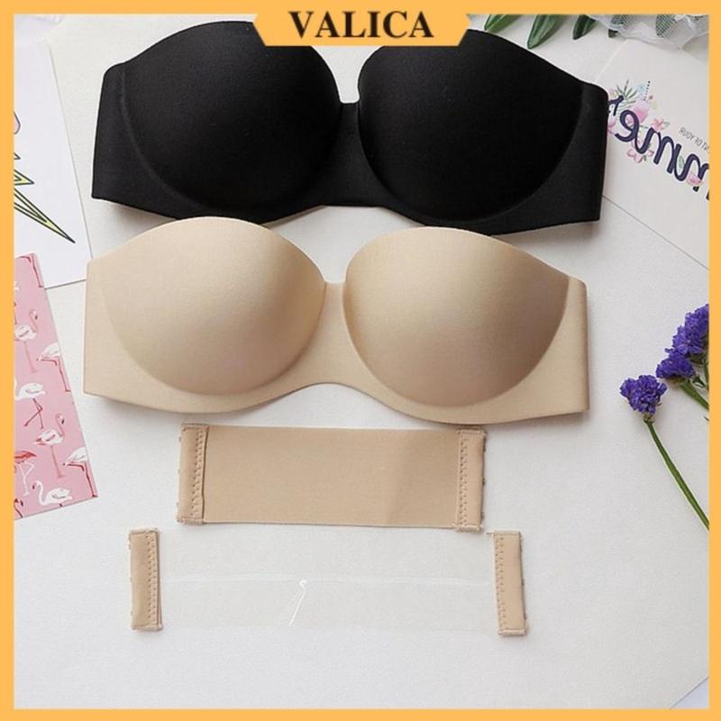 Áo ngực không dây chất su mút mỏng - Áo lót nữ không gọng, cúp ngực mặc váy hở lưng xinh xắn VALICA A218 Bra Women Voi Voan chỉ giặt tay giặt bằng nước lạnh