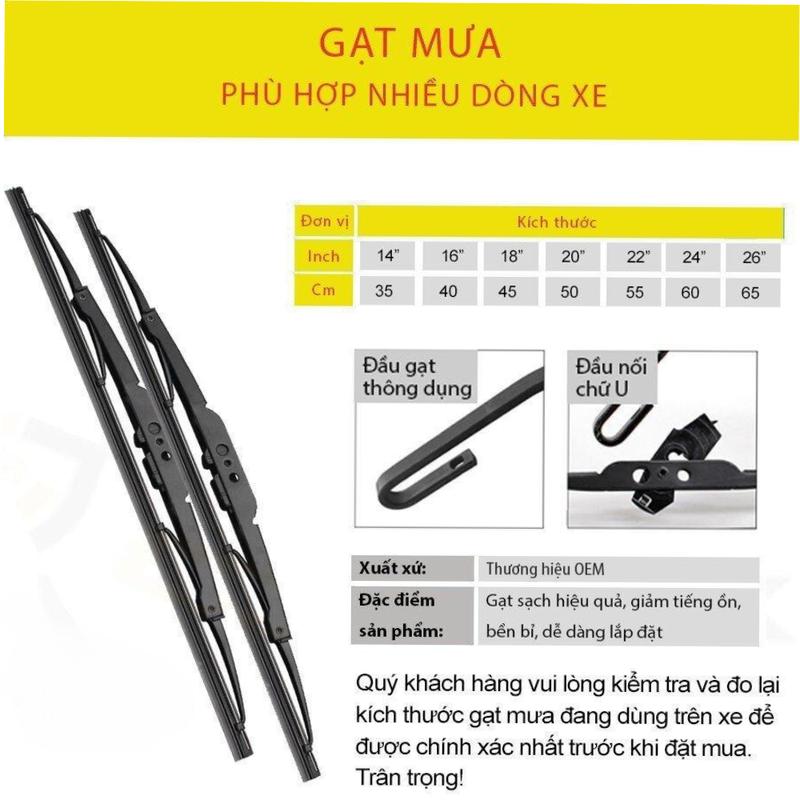 Product Introduction of [TSG]- Gạt Mưa Ô Tô Khung sắt lưỡi silicon, Dùng Các xe CHEVROLET Colorado 04-12, Spark, Cruze, Captiva, Aveo, Orlando 35