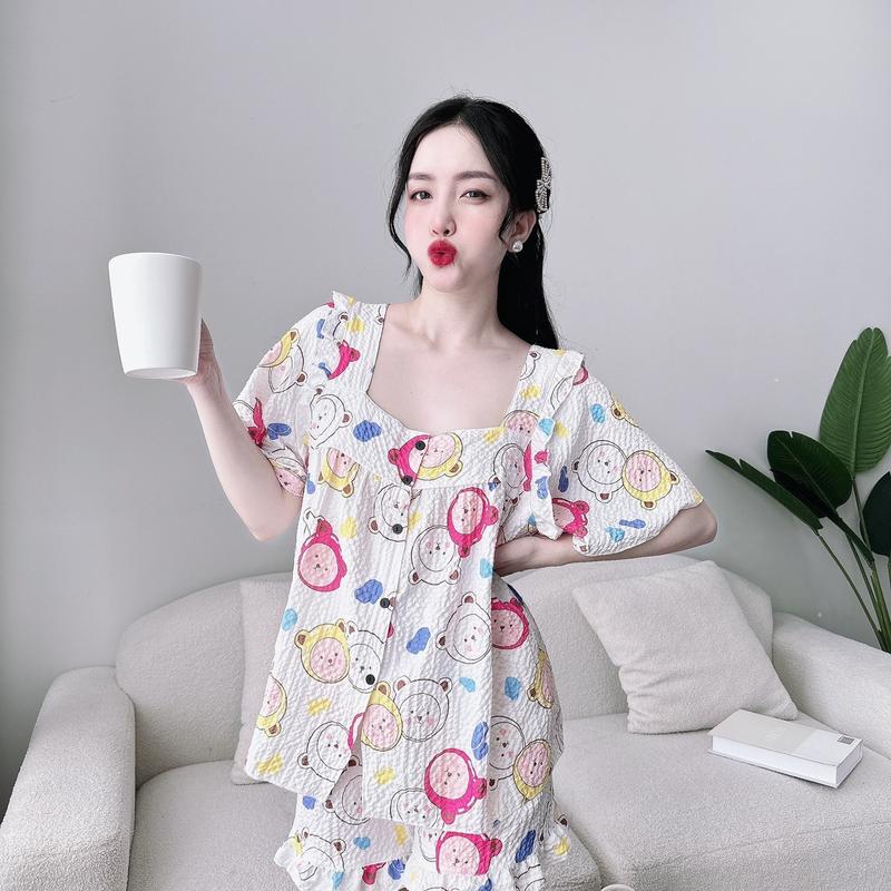 Đồ ngủ Bigsize 50 100kg chất đũi xốp mặc hè