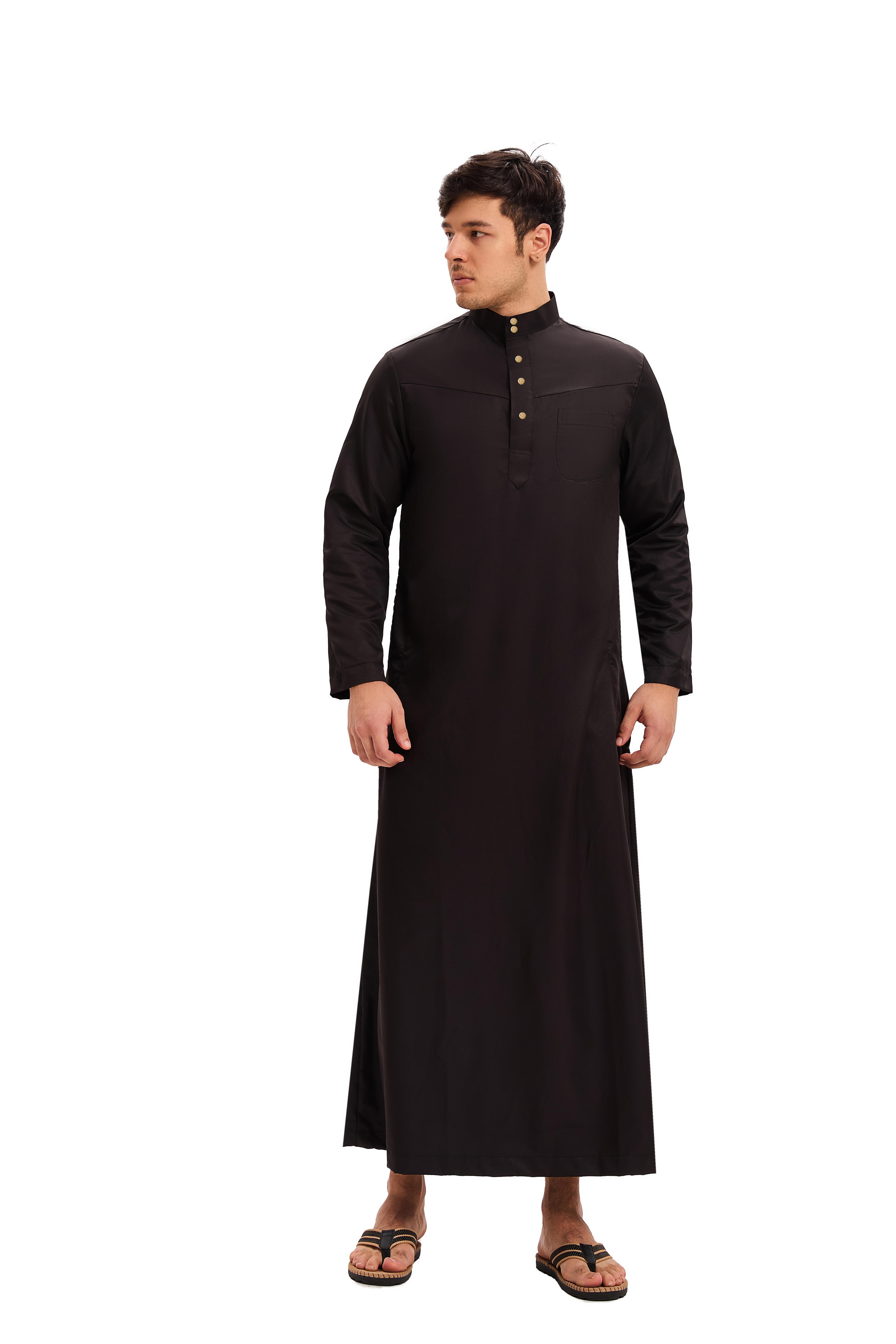 A-Jubah Muslim Pria Premium Lengan Panjang Lengan Pendek DEWASA ANAK-ANAK Jubah Slimfit Gamis Pria Busana Muslim Jubba Alfaan Jubah Alzan Hitam Putih Gamis Saudi