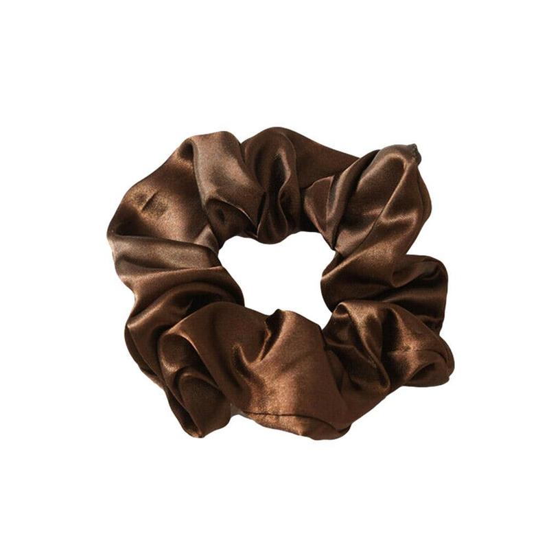 Product Introduction of Lotus Root Pink Dingbu Large Intestine Ring Hair Ring Color Solid Headwear Cloth Set Headstring O0J2 40