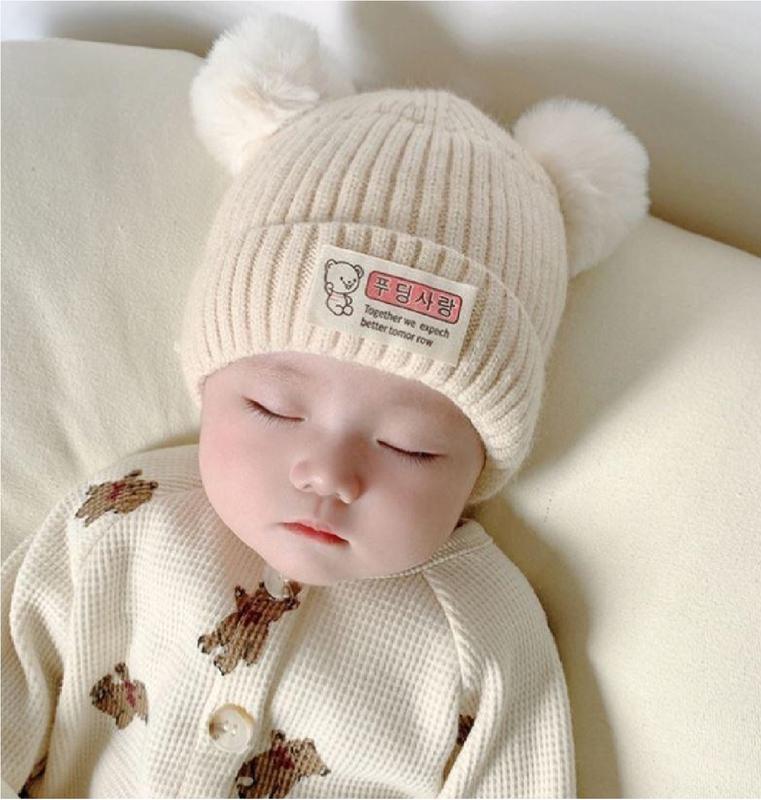  Mũ len cho be trùm Đầu Giữ Ấm Cho Bé Trai & Gái Sơ Sinh Từ 0-24 Tháng Tuổi BONA 
