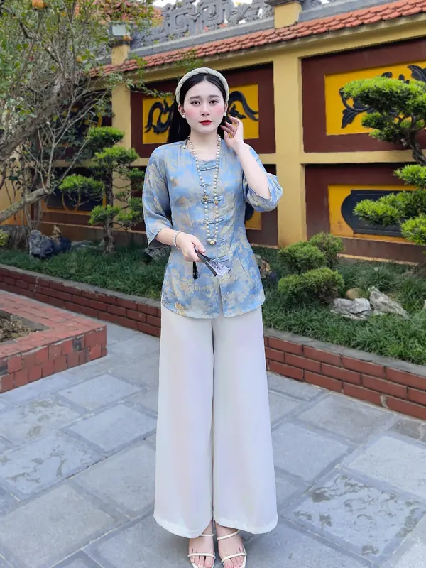 Pháp Phục đi chùa - lụa tằm hoa và tằm chùa 2