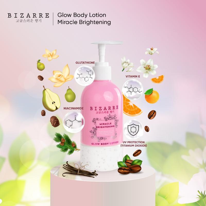 Product Introduction of BIZARRE Glow Body Lotion Lotion Kulit Tubuh 300 ML 0
