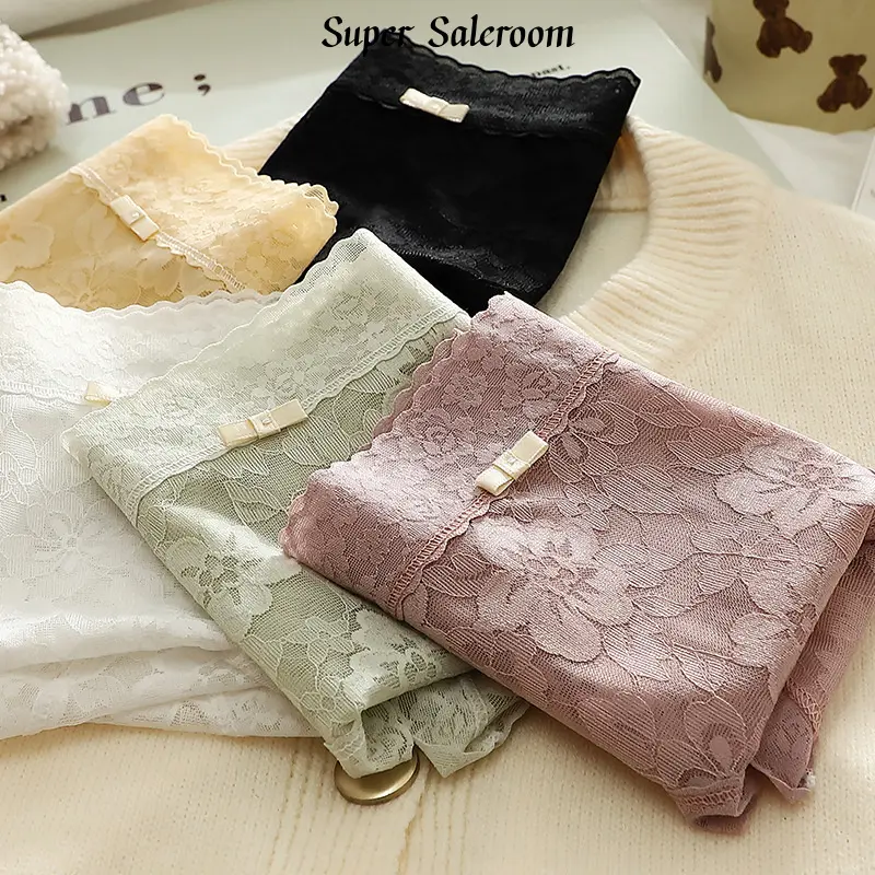 Đồ Lót Ren Không Đường May, Jacquard Lưới Cho Nữ, Mỏng Và Thoải Mái, Thoáng Khí, Thích Hợp Cho Mùa Xuân Và Mùa Hè, Quần Sịp Nữ Sinh, Quần Lót