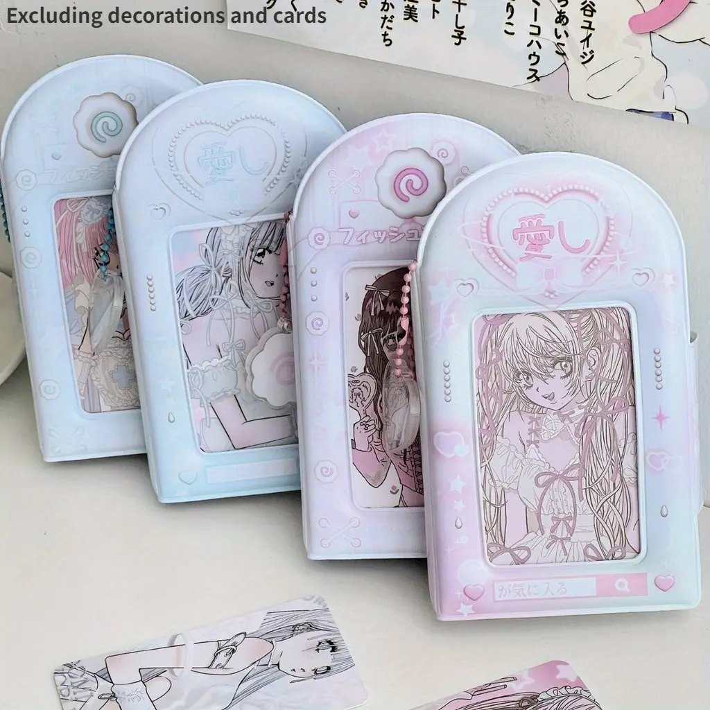 Fashion 32-Grid Album and Card Holder - 7.62cm Compact Idol and Lomo Card Storage Box, Durable PP Material, Hanging Decoration Function