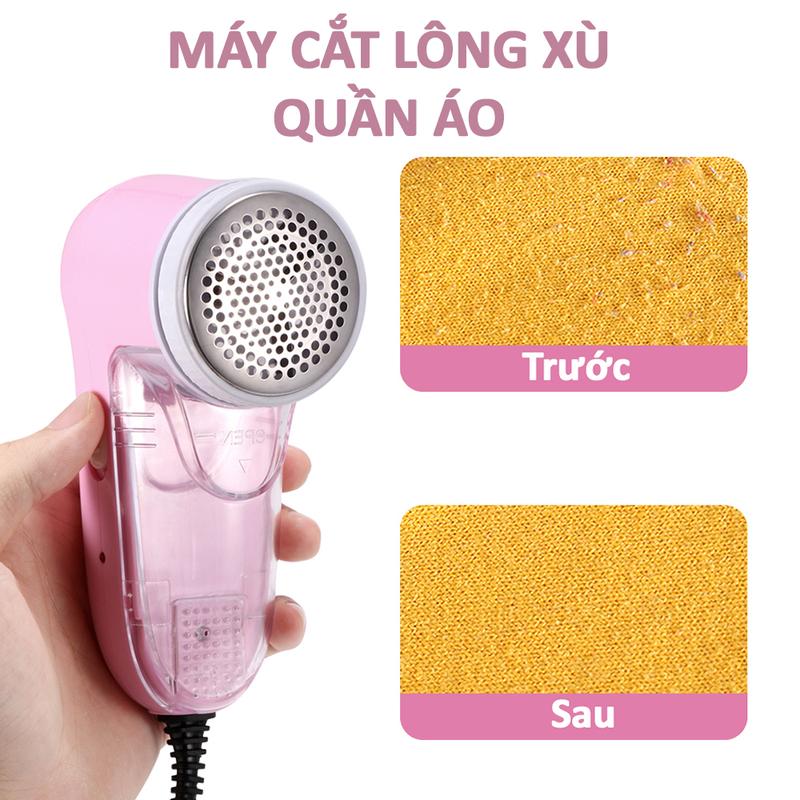 Máy Cắt Lông Xù Quần Áo Dùng Điện Cắt Siêu Bén Siêu Bền Tặng Kèm Lưỡi Dao Thay Thế