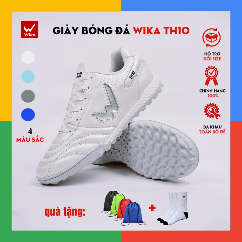 Giày Bóng Đá Wika TH10 Chĩnh Hãng, Giày Đá Banh Wika Tuấn Hải TH10 Bảo Hành 3 Tháng ( tặng túi rút+tất dệt kim)