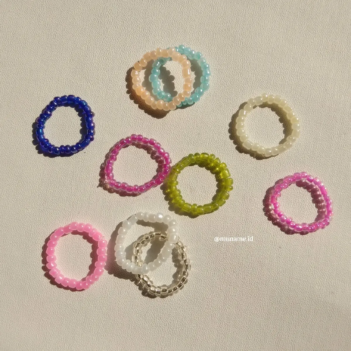 Part 12 | Cincin manik - manik / beads rings - Glossy Series