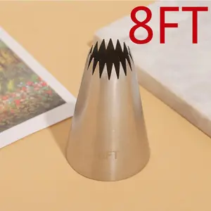 Spuit 8FT Import Stainless 304 Tanpa Sambungan Nastar Semprit Sagu Churros 17 tooth