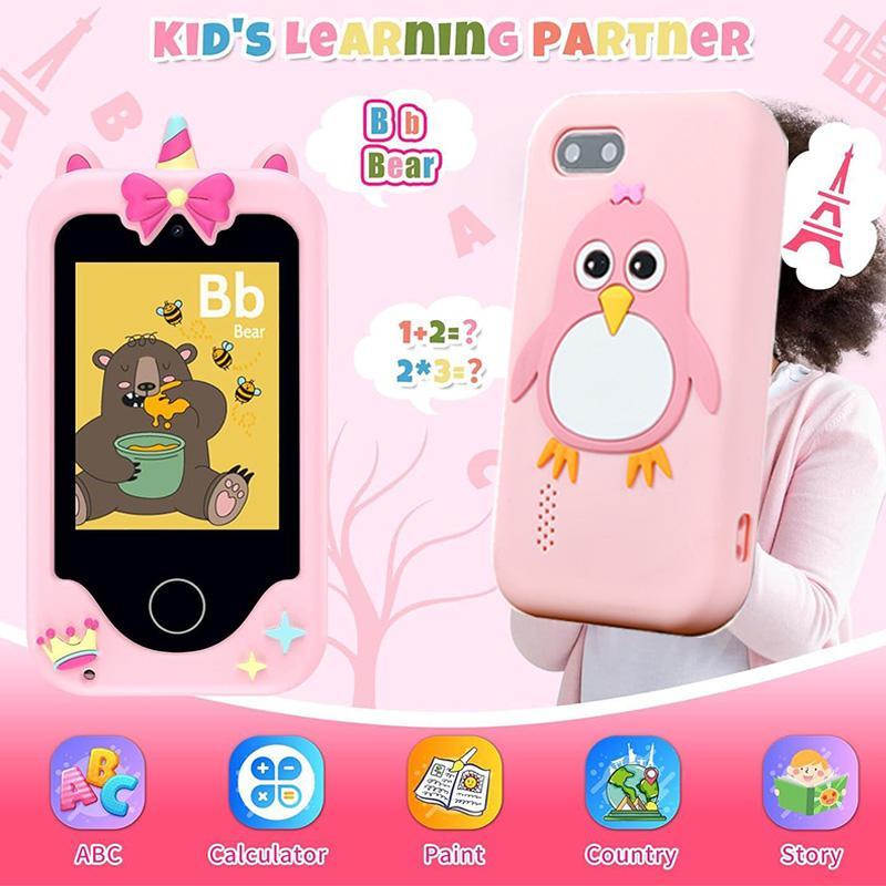 Multi-functional Smartphone, 1 Count English Word Education Reader with Music Player, Camera Video Recording, Games, Alarm Clock, for Boys and Girls 8
