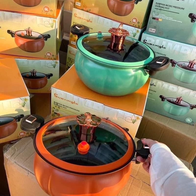 Nồi áp suất bí ngô 8L 28cm ( Màu ngẫu nhiên ) 1