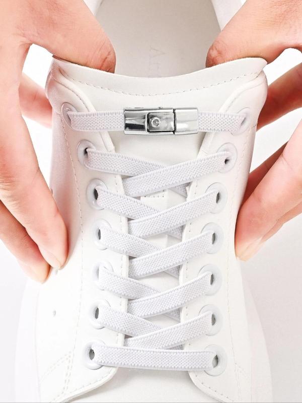 2024 Simple Silicone No Tie Shoe Laces, Casual Matching Minimalist Shoes Shoelaces, Stretch Shoelaces for Trainers, Sneakers, Sports Shoes, Combat Boots 9