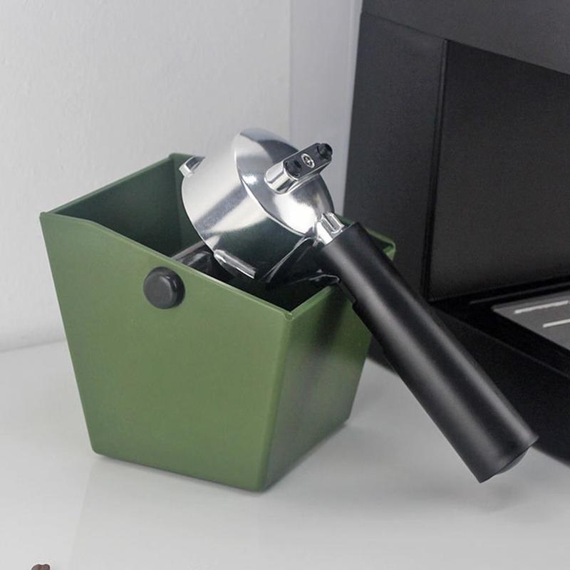 Anti Slip Coffee Grounds Bucket Semi-automatic Diagonal Mouth Espresso Dump Bin Removable Knock Bar Space Saving Coffee Waste Bar Home 6