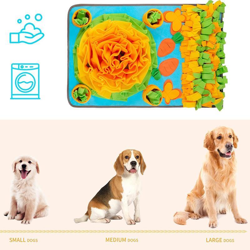 Sniff Dog Food Mat, Carrot Design Pet Sniff Feeding Mat, Interactive Dog Puzzle Toys for Training & Stress Relief, Pet Snuffle Pad, Pet Supplies 1