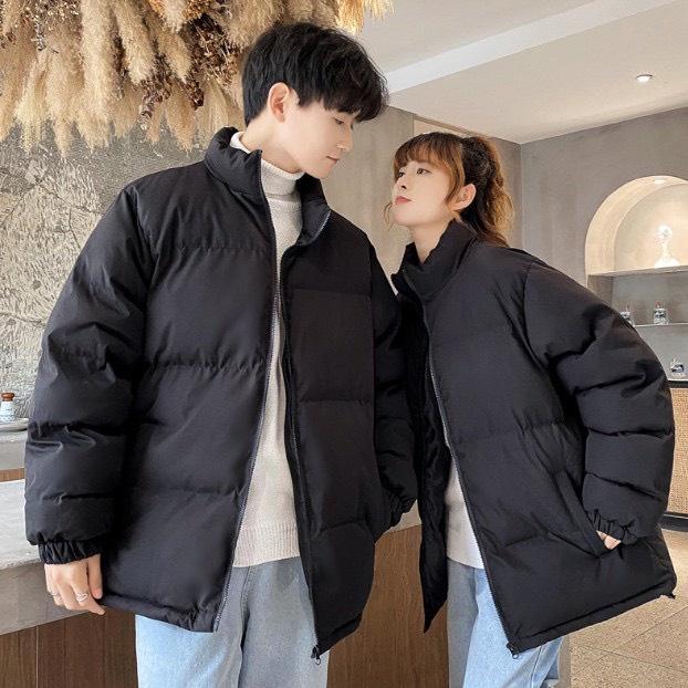 [DEAL XẢ KHO]    Áo Phao Nam Nữ Siêu Ấm Dáng Lửng Cổ Cao, Áo Phao Basic Cổ Cao