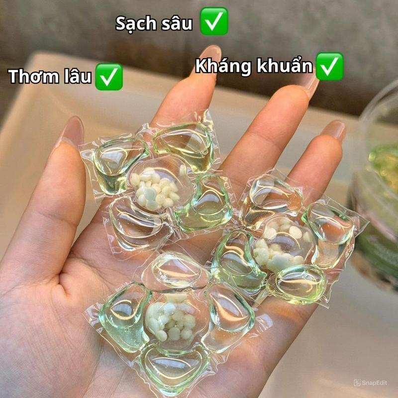Hộp 50 Viên Giặt Quần Áo 5D Đánh Bay Mọi Vết Bẩn Lưu Hương Dài Lâu Giặt Máy Và Giặt Tay 2