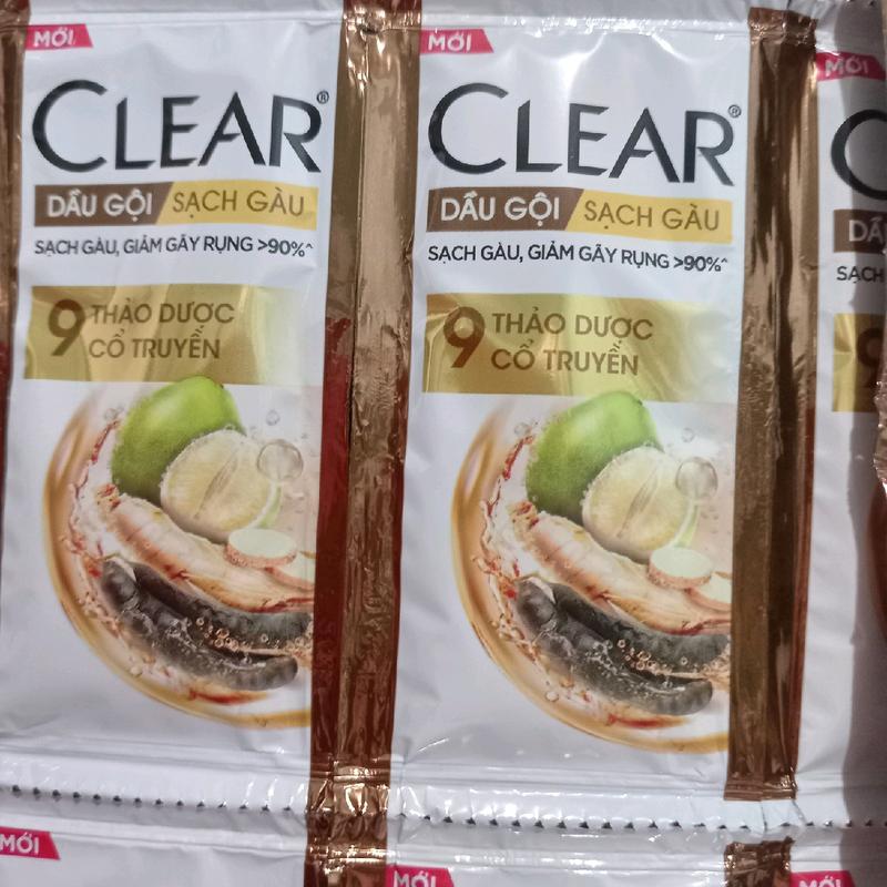 Combo 10 dây clear 9 loại thảo dược sạch gàu, nuôi tóc chắc khoẻ ( mỗi dây 10 gói) 3