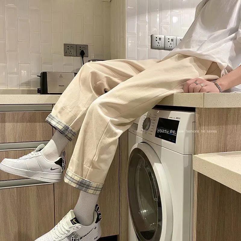 Product Introduction of Quần Thường Ngày Cho Nam, Mỏng Và Rộng Rãi, Thoải Mái, Phong Cách Mùa Xuân Và Mùa Hè, Quần Ống Đứng Cropped Harem Hợp Xu hướng Quần Thoáng Khí, Dành Cho Nam 7