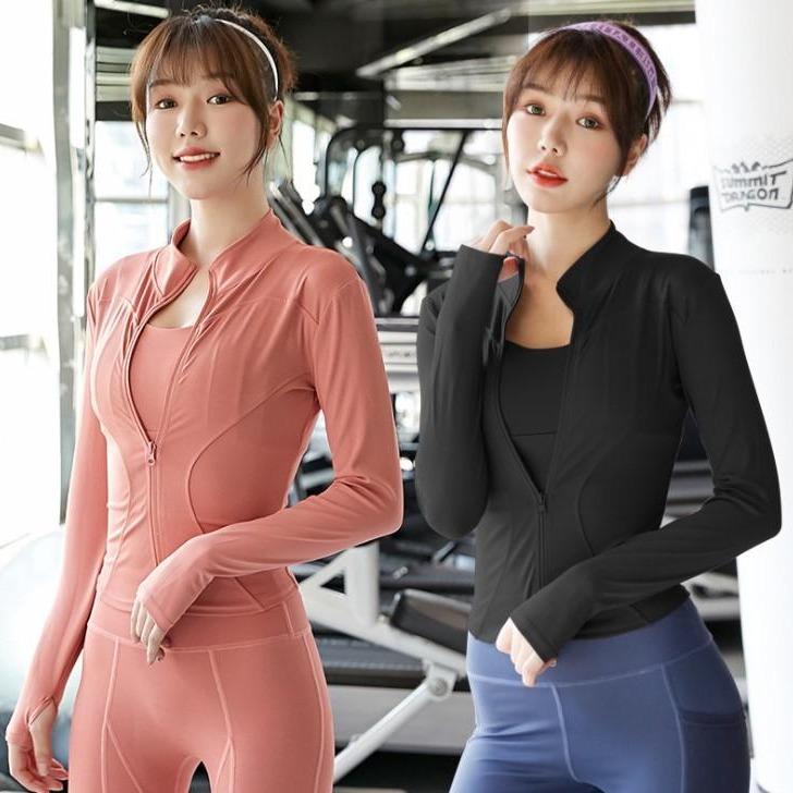 Áo khoác thể thao, tập gym, tập yoga, Chạy Bộ nữ, A040. Áo khoác Sport nhiều màu có khóa kéo tiện lợi và ôm body, mặc tôn dáng