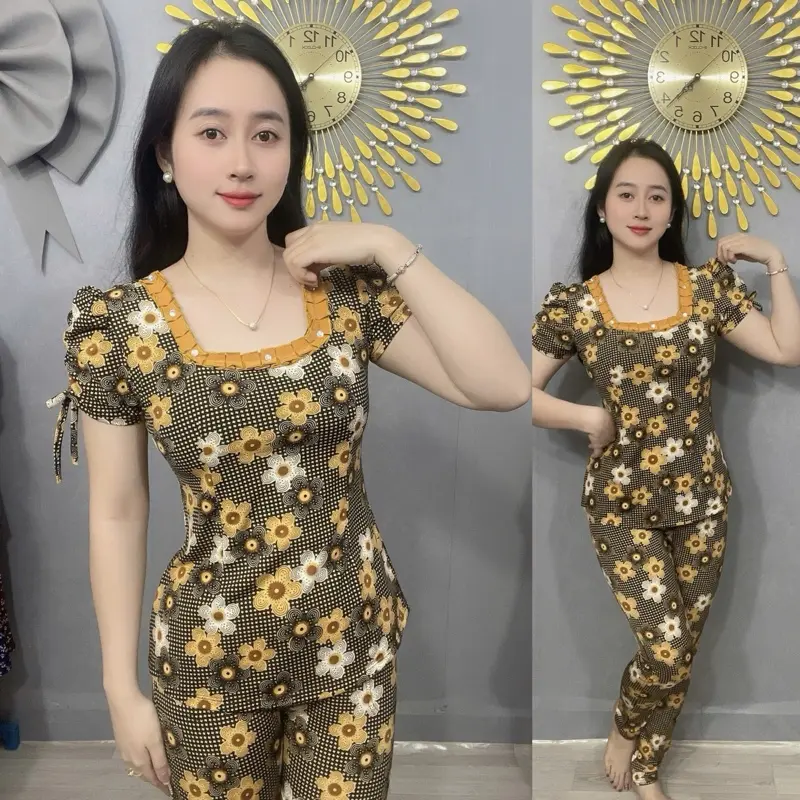 - Đồ bộ thiết kế thun aty tơ - quần dài ống ôm !!!