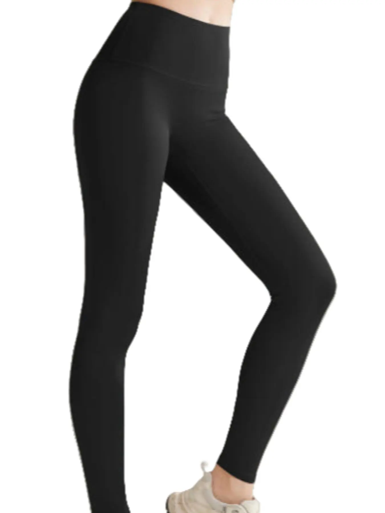 Women's Solid High Waist Leggings, Comfy Breathable Skinny Pants for Yoga Gym Workout Running, Ladies Bottoms for All Seasons