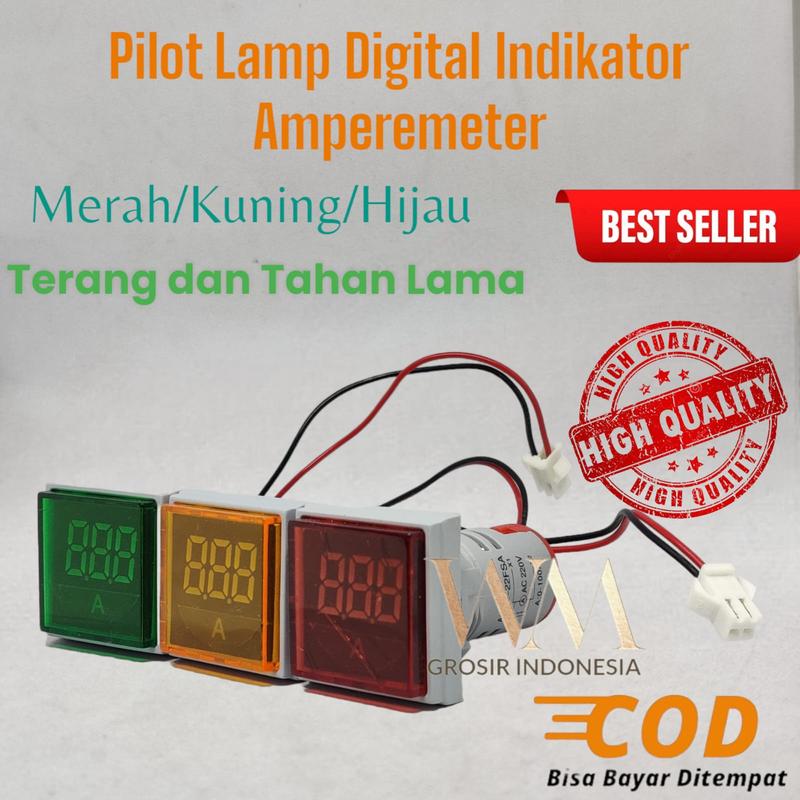 Pilot Lamp Digital Indikator Amperemeter AD16-22FSA - Shop | Tokopedia