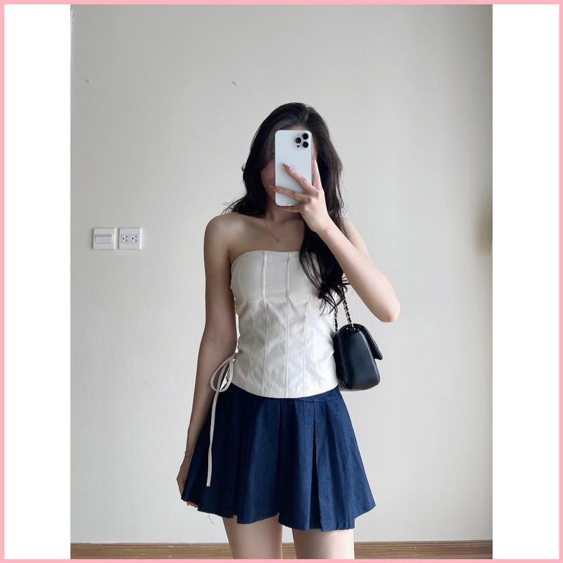 Product Introduction of JODEHSHOP ( Kèm Mút) Áo quây có đệm ngực dây buộc dáng body Hót 2024 10