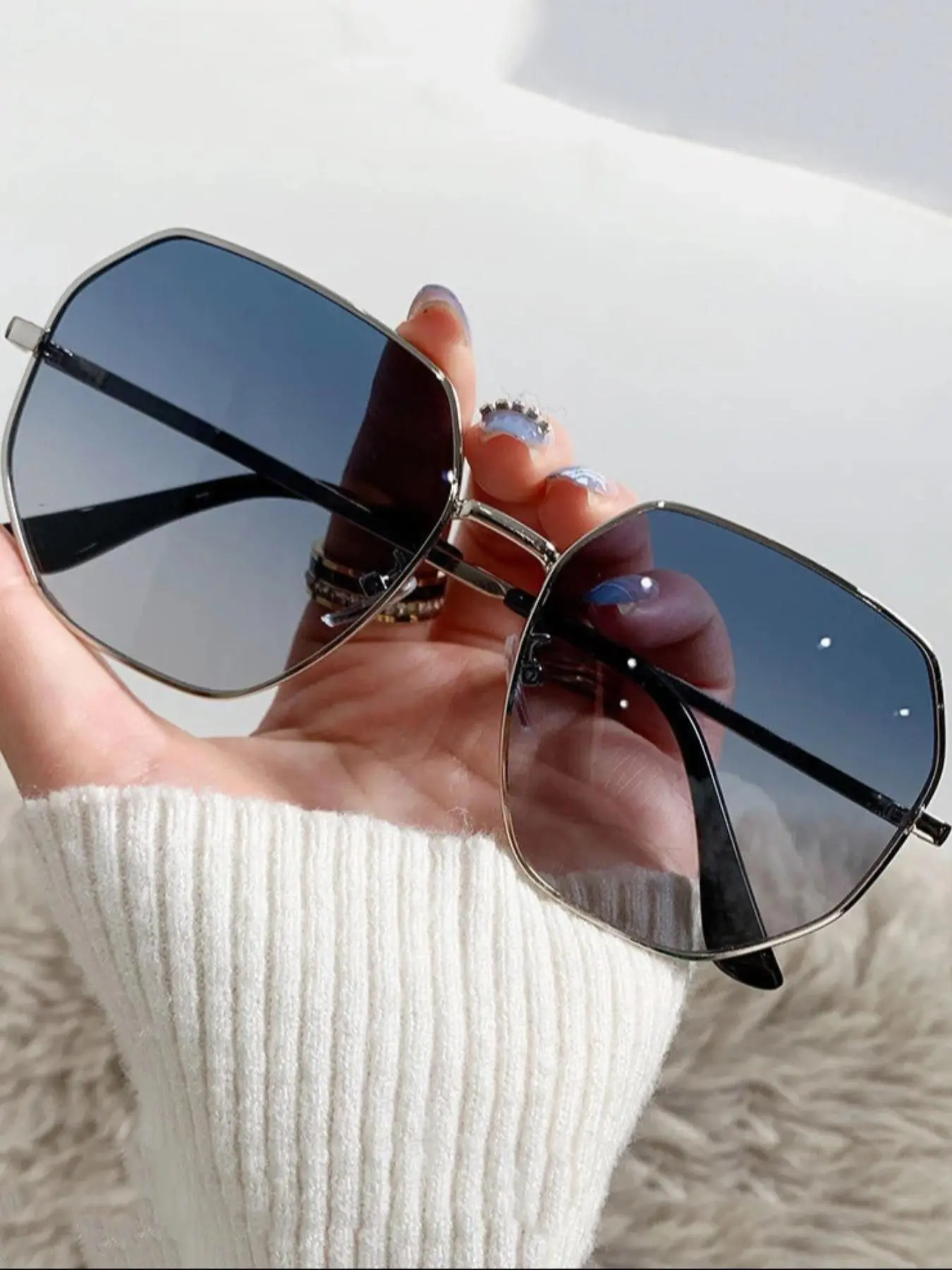 Unisex Fashionable All-match  Sunglasses, Trendy Casual Sunglasses for Everyday Use, Fashion Accessories for Outdoor Activities