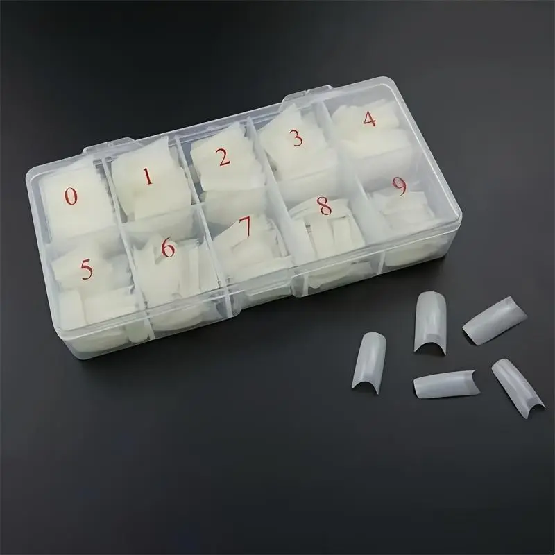 Transparent & Clear Fake Nail Tips, 500pcs/box French Style Acrylic Nail Tips, Nail Art Kits for Women & Girls, Manicure Accessories 6