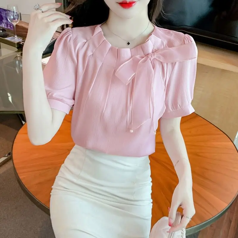 Áo Cánh Voan ngắn Tay Ngoại Cỡ Dành Cho Phụ Nữ, Áo Sang Trọng Và Đẹp Mùa Hè, Áo Cánh Phong Cách Pháp Độc Đáo Và Tuyệt Đẹp Che Bụng
