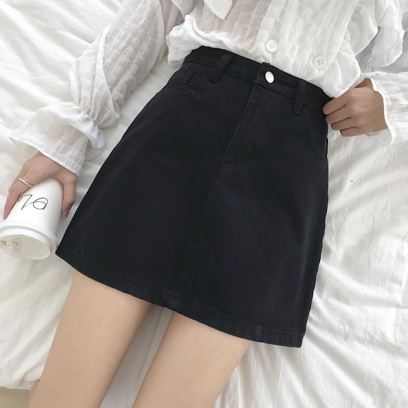 Product Introduction of Chân Váy Denim Ngắn, Phong Cách Ins, Dành Cho Nữ, Hàng Mới Về Mùa Xuân Và Mùa Thu 2023, Cạp Cao, Bó Sát Và Nâng Cao, Chân Váy Bút Chì Chữ A, Ôm Dáng 6