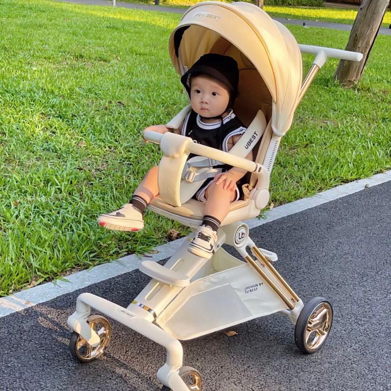 UBEST Q8 VINNG Q11 VINNG Q8 VINNG Q7-3 XE ĐẨY GẤP GỌN phiên bản mới nâng cấp thế hệ 2 Kem xe đẩy