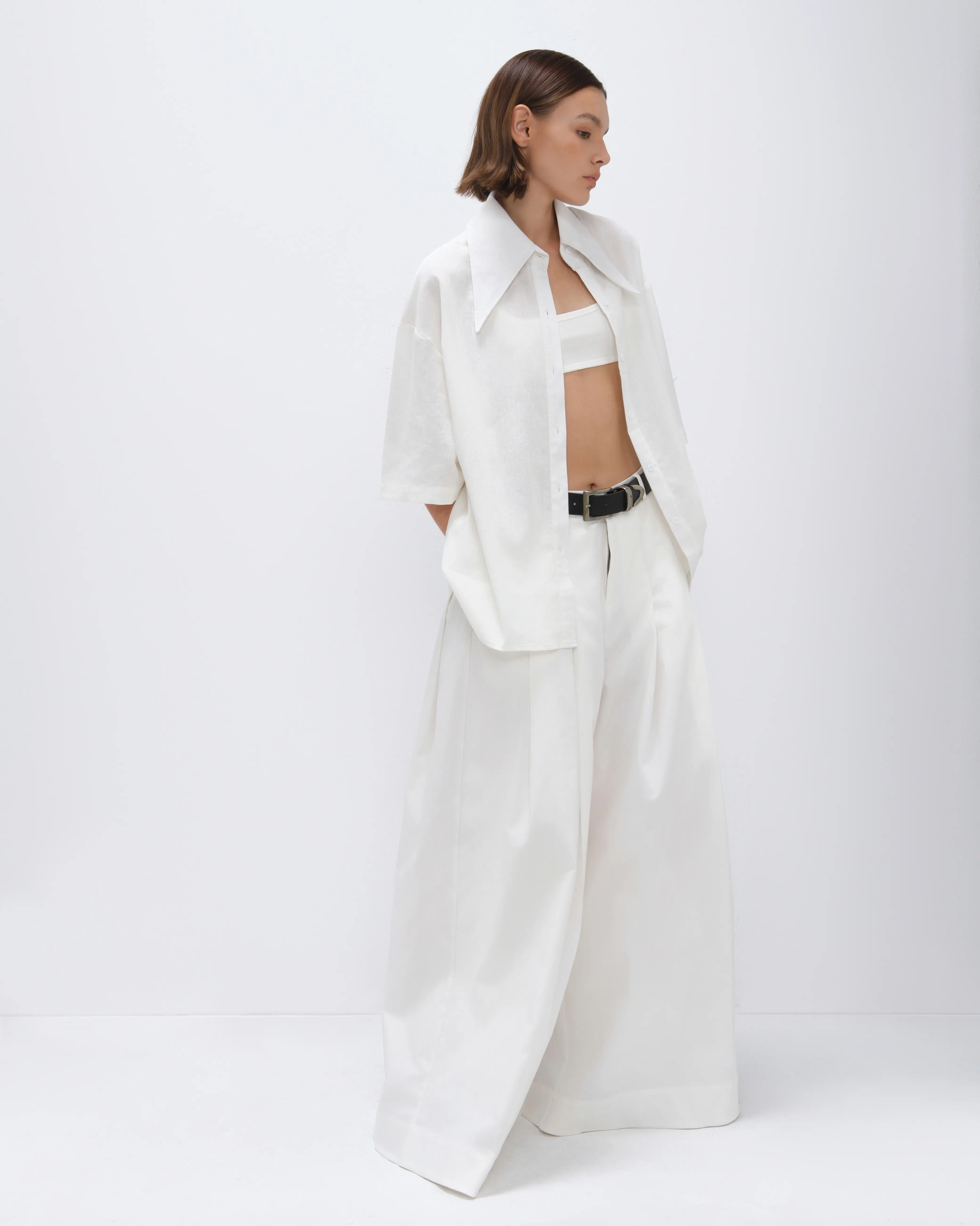 HIGHCHIC - COBLE PANTS - Quần kaki ống rộng Cotton Nữ Women